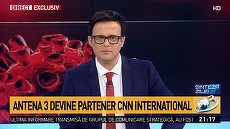 CNN, emisiune la Antena 3. O echipă CNN va veni la Bucureşti să facă zilnic emisiune alături de oamenii staţiei. Antena 3, de la afiliat la partener CNN. Adrian Ursu, totul despre parteneriat