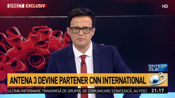 CNN, emisiune la Antena 3. O echipă CNN va veni la Bucureşti să facă zilnic emisiune alături de oamenii staţiei. Antena 3, de la afiliat la partener CNN. Adrian Ursu, totul despre parteneriat