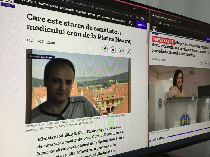 TRAFIC. De unde au citit românii ştiri, ieri? Digi24.ro pricipala sursă, în ziua cu incendiul de la Piatra Neamţ şi alegerile din Moldova subiecte principale