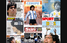GALERIE FOTO. Marile publicaţii despre moartea lui Diego Maradona: „AD10S” sau „L-am văzut pe Maradona”