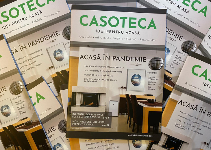 Din online, în print. S-a lansat revista Casoteca, despre casă şi grădină: „Mizăm pe dorinţa cititorilor de a răsfoi o revistă”