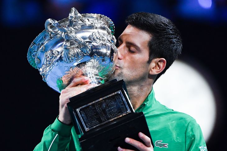 Novak Djokovic, câştigătorul Australian Open 2020. Foto: Getty Images