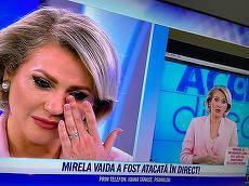 Breaking News: Mirela Vaida, atacată în direct la tv cu o piatră imensă. „Sunt în stare de şoc!”