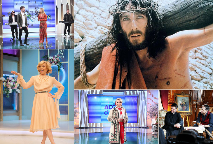La Antena 1, de Paşte: Ultima parte din filmul cu Iisus, Legendele lui Negru şi ediţii speciale Neatza, Acces Direct şi Mireasa