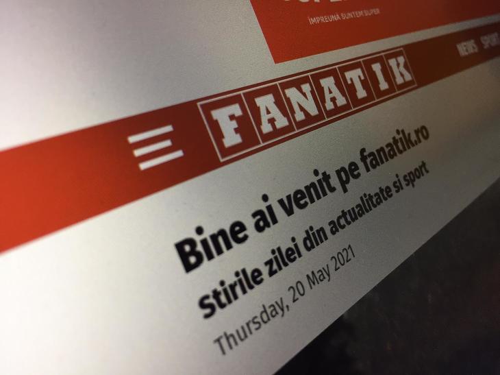 Site-ul Fanatik are o versiune nouă. Vlad Roşca, director Fanatik: „Noul site transmite ştiri de calitate şi o curăţenie mai mare”