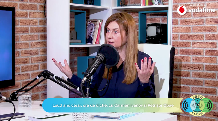 VIDEO. Lansăm Loud&Clear - primul podcast de dicţie din România! Vezi Ora de dicţie, cu Carmen Ivanov şi Petrişor Obae