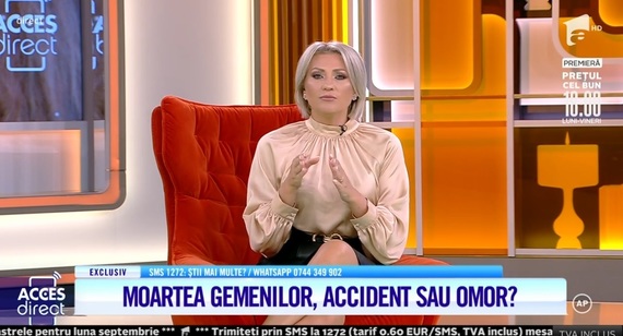 Libertatea: Noi derapaje la Acces Direct. Cazul gemenilor cazuţi de la etaj. Titlu în emisiune: „Accident sau omor?”