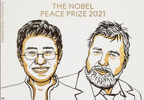 Doi jurnalişti au câştigat Premiul Nobel pentru Pace în 2021 