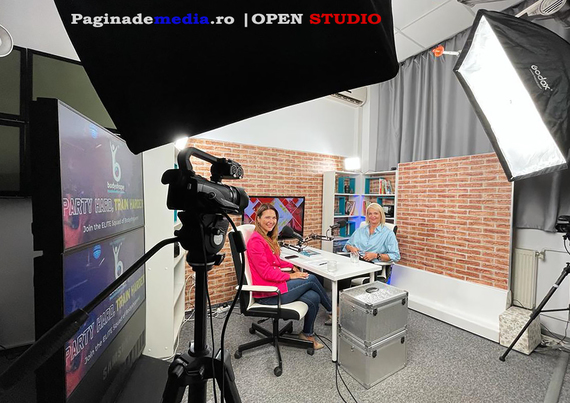 OPEN STUDIO. Podcastul „Ora de Transformare”, filmat în studioul Paginademedia. Irina Alionte, în dialog cu Iuliana Marciuc. Cum a slăbit realizatoarea TV?