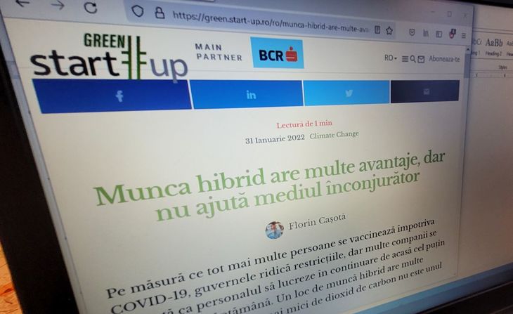 Echipa start-up.ro lansează Green Start-Up, o publicaţie dedicată afacerilor sustenabile