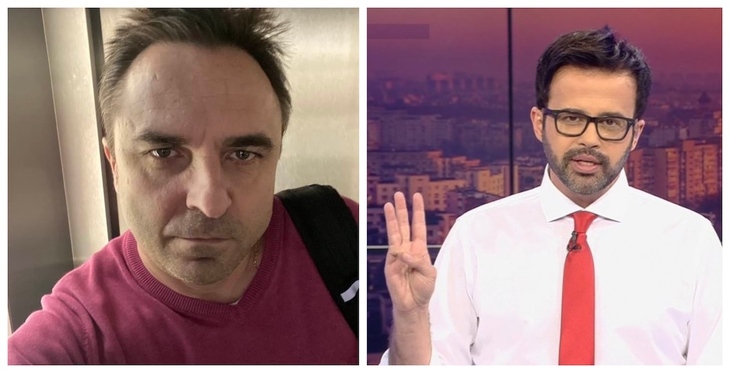 Răzvan Butaru (stânga), autorul investigaţiilor TVR. Mihai Gâdea (dreapta), cel care a preluat pe Antena 3 acele investigaţii. Surse foto: Facebook/Răzvan Butaru, captură Antena 3