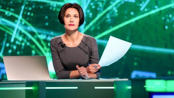 Lilia Gildeyeva şi-a dat demisia din postul de prezentatoare TV la televiziunea NTV din Rusia, după ce a lucrat aici 15 ani. Jurnalista a fost lăudată personal de Putin, în 2008. Sursa foto: BBC