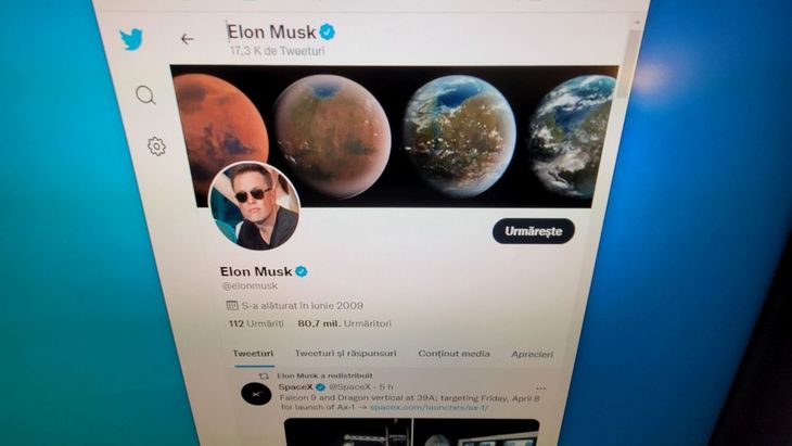 Miliardarul Elon Musk a cumpărat acţiuni Twitter în valoarea de 3 miliarde de dolari şi devine cel mai important acţionar