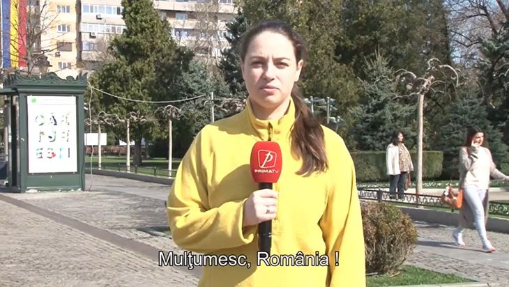 O jurnalistă ucraineană, în echipa Prima TV. „Mulţumesc, România”
