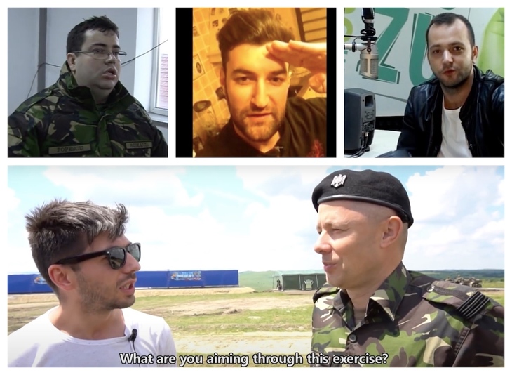 VIDEO. Ce vedete au mai apărut în filmări cu armata? Mîndruţă, Negru, Smiley, Inna. Toate gratuit
