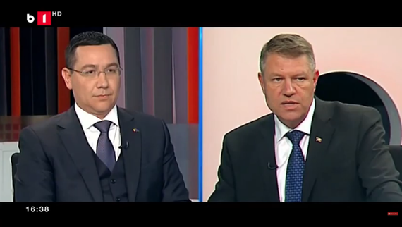 Confruntare istorică. B1 difuzează dezbaterea Iohannis - Ponta din 2014. Ce spunea atunci actualul preşedinte?