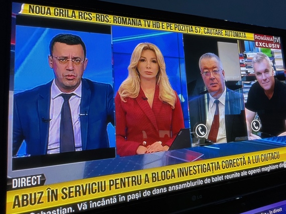 VICTIMIZARE. România TV, burtierele din timpul discuţiei de la CNA: "Linşaj la adresa lui Ciutacu". "Execuţia lui Ciutacu"