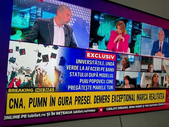 Realitatea Plus, autovictimizare în direct după sancţiunea de la CNA: "Pumn în gura presei"