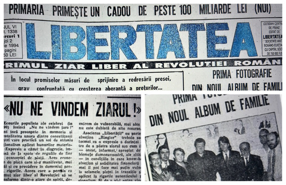ISTORIE. 1 iunie 1994, ziua în care Libertatea era cumpărată de trustul elveţian Ringier: „Nu ne vindem ziarul!” Pe prima pagină
