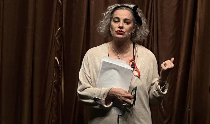 Maia Morgenstern interpretează rolul criticului şi scriitoarei Monica Lovinescu, în spectacolul de teatru radiofonic intitulat „Între câine şi lup” realizat pentru Radio România Cultural / foto: arhiva personală