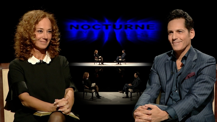Marina Constantinescu îl are invitat în noua ediţie a emisiunii „Nocturne” pe Ştefan Bănică jr / foto: TVR 1