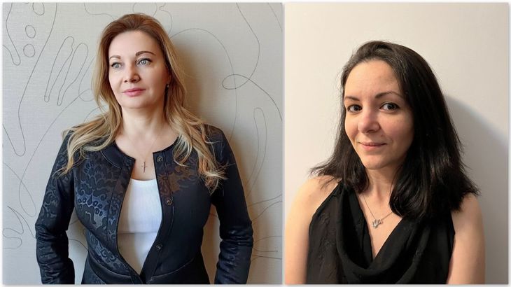 Dana Aneculoaei (stânga) noul Head of Direct Sales al Ringier România şi Oana Tonca, noul publisher Libertatea.ro  