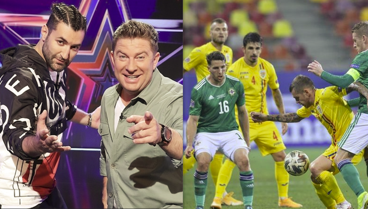 Meci mare vineri seara: România sau Românii au talent? Emisiunea de pe Pro TV se bate cu România - Irlanda de Nord