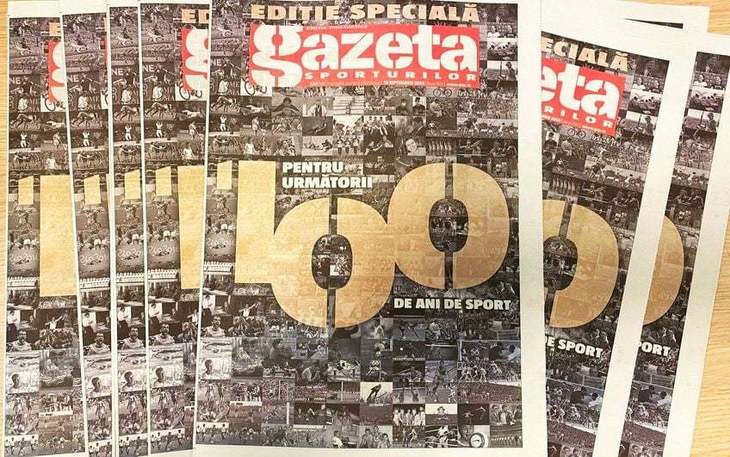 Ringier reînvie pentru o zi Gazeta Sporturilor pe hârtie. Ediţie specială la 100 de ani de la lansare