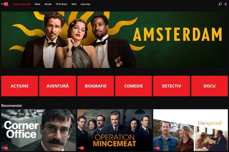 Platforma de streaming FilmBox+ are un nou design şi o serie de funcţii suplimentare