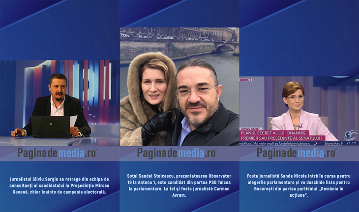 ŞTIRILE SĂPTĂMÂNII. Geoană rămâne fără un consilier de media. Televiziunile fac preţuri pentru campanie. Sanda Nicola şi soţul Sandrei Stoicescu, pe liste