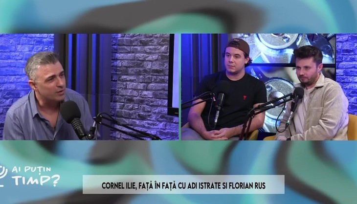 VIDEO. Cornel Ilie are doi invitaţi la podcastul Ai puţin timp? Soliştii Florian Rus şi Adi Istrate vin în Studioul Paginademedia