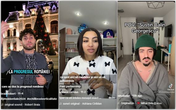 Cum au făcut zeci de influenceri campanie pentru Călin Georgescu pe TikTok