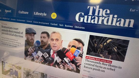 Am ajuns pe prima pagină în presa internaţională. Anularea primului tur al alegerilor prezidenţiale din România a fost tratată  de multe instituţii media, printre care The Guardian, AP, AFP, Reuters 