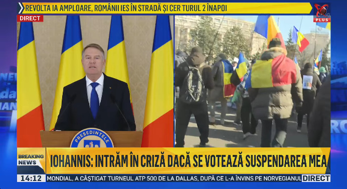 BREAKING NEWS la toate televiziunile: Preşedintele Klaus Iohannis şi-a anunţat demisia. Burtierele momentului