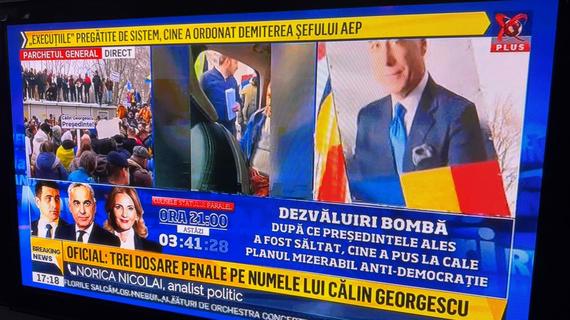 FOTO. „Dezvăluri bombă după ce Preşedintele ales a fost săltat”. Ce burtiere au pus posturile TV la reţinerea lui Georgescu?