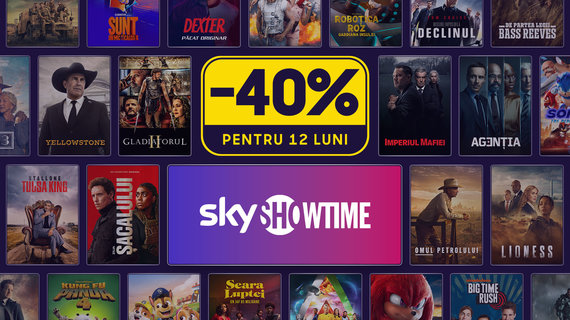 Platforma de streaming SkyShowtime oferă o reducere de 40% valabilă un an pentru clienţii din România