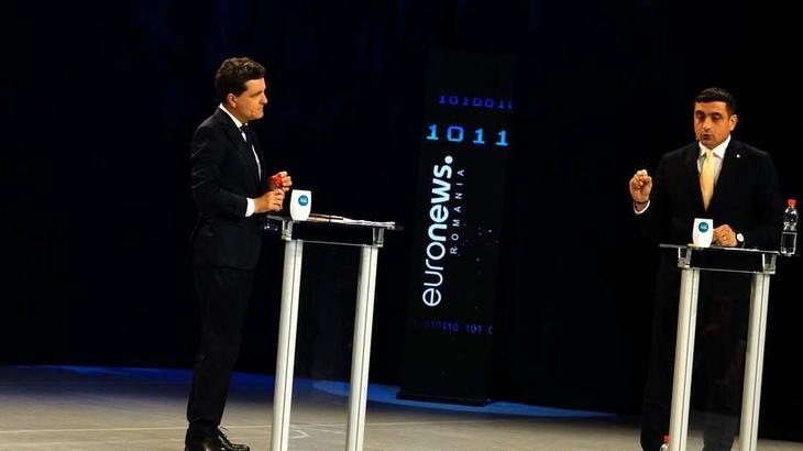 Dacă doriţi să revedeţi. Euronews redifuzează singura dezbatere George Simion - Nicuşor Dan 