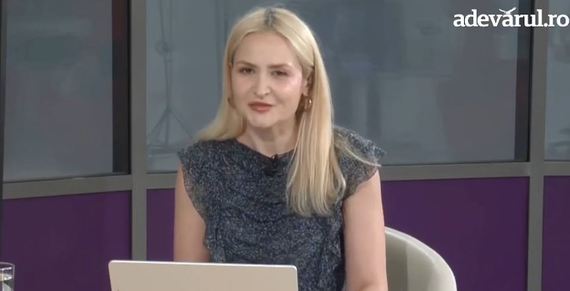 Irina Petraru, prezentatoarea ştirilor B1 TV, moderatoare la Adevărul LIVE