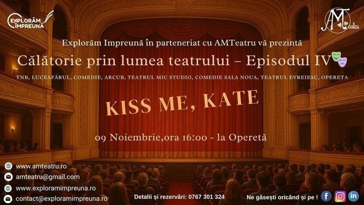 RECOMANDARE. Tur teatral în Bucureşti: opt teatre într-o singură zi şi un musical spectaculos la final