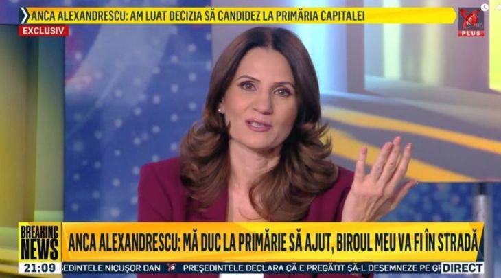 Anca Alexandrescu schimbă hainele de politician, cu cele de jurnalist. Când revine în prime-time la Realitatea