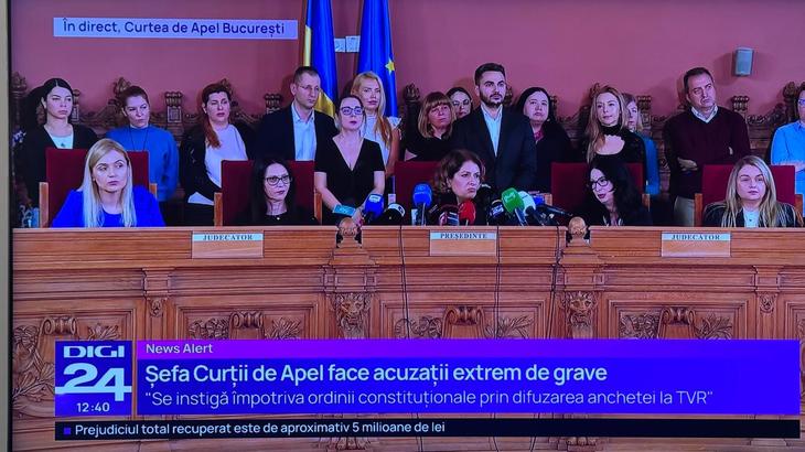 Reacţie surprinzătoare de la Curtea de Apel: Se instigă împotriva ordinii constituţionale prin difuzarea anchetei la TVR