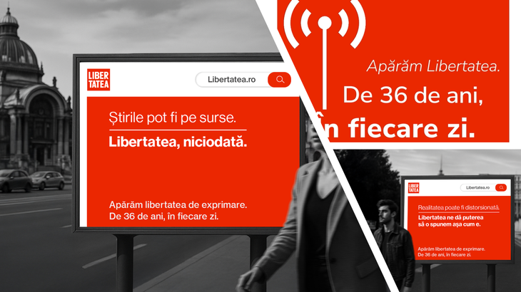 Libertatea marchează 36 de ani printr-o campanie de brand despre rolul presei: „Apărăm libertatea. De 36 de ani, în fiecare zi."