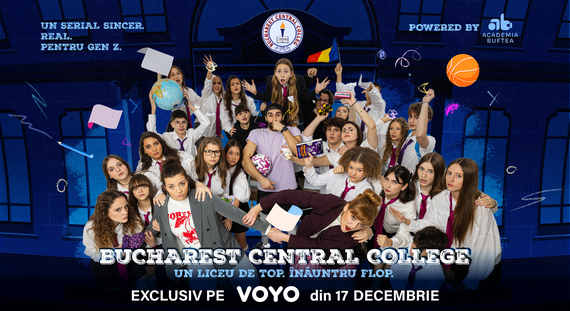 VIDEO. Serial românesc cu liceeni făcut de Academia Studiourile Buftea: Bucharest Central College. Producţia, pe Voyo. Ce spune fondatorul proiectului, Vlad Ionescu?