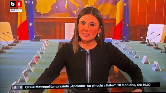 UPDATE. Emisia B1 TV a fost reluată după cinci ore. Ce anunţ a făcut jurnalista Ioana Constantin