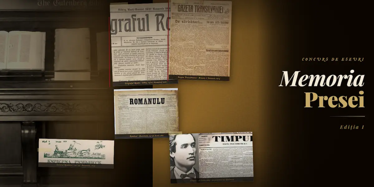 Faci istoria unui ziar şi câştigi un premiu. Concurs de eseuri despre „Memoria presei"