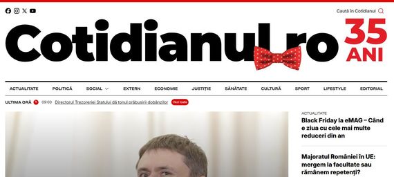 35 de ani de Cotidianul. „Dreptul de a nu fi de acord”, principiul cu care ziarul marchează aniversarea