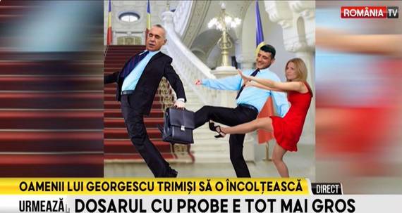 SPECTACOL. Conflictul Anca Alexandrescu - Călin Georgescu pe România TV. Imagini/pamflet şi o manea AI: "Ancuţa, Ancuţa, ai trădat poporul" (VIDEO)