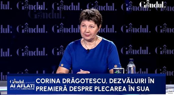 Corina Drăgotescu, din nou în presa română. A devenit editorialistă la Gândul