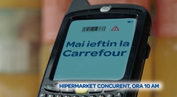 VIDEO. Mesajul Carrefour „Dacă găseşti în altă parte mai ieftin plătim de 10 ori diferenţa”, oprit de pe TV. De ce?