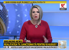 Membru CNA vrea reanalizarea sancţiunii de la Realitatea TV. Solicitarea, discutată chiar în ziua în care postul ar trebui să-şi oprească emisia 10 minute